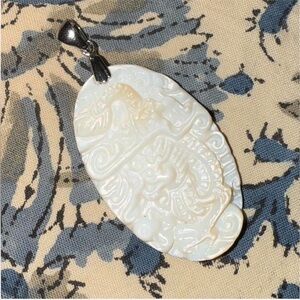 Vintage Carved Dragon Pendant